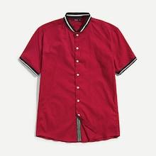 Shein Men Single Breasted Striped Top