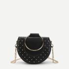 Shein Studded Detail Crossbody Bag With Ring Handle