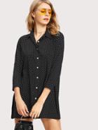 Shein Dotted Shirt Dress