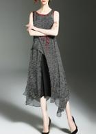 Shein Color Block Split Asymmetric Dress