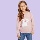 Shein Toddler Girls Unicorn Pattern Sweatshirt