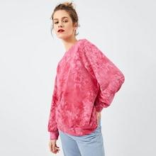 Shein Drop Shoulder Letter Sweatshirt
