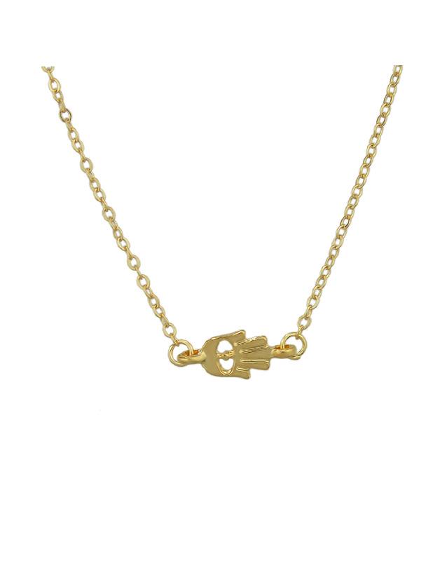 Shein Gold Simple Pendant Short Necklace