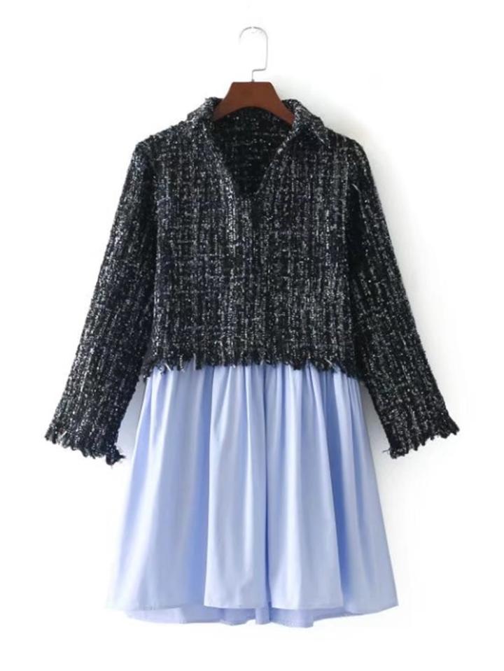 Shein 2 In 1 Tweed Dress
