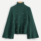 Shein High Neck Pearl Beaded Jumper