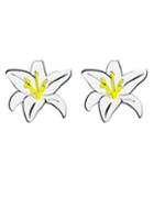 Shein Acrylic Big Stud Flower Earrings