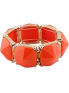 Shein Orange Gemstone Gold Bracelet