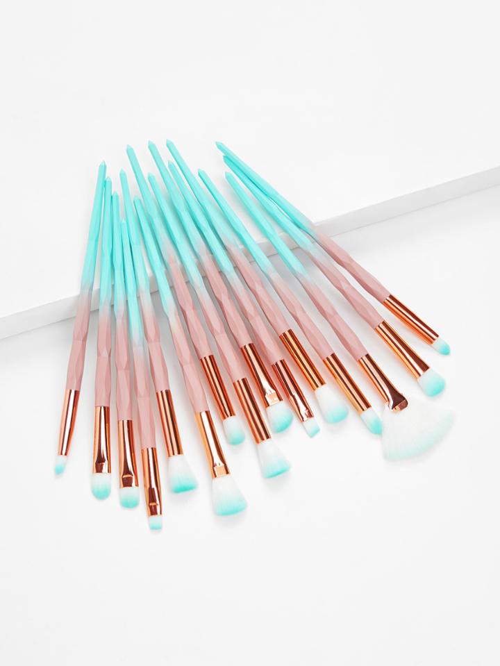 Shein Ombre Professional Makeup Brush 15pcs