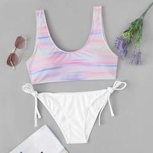 Shein Random Space-dye Bikini Set
