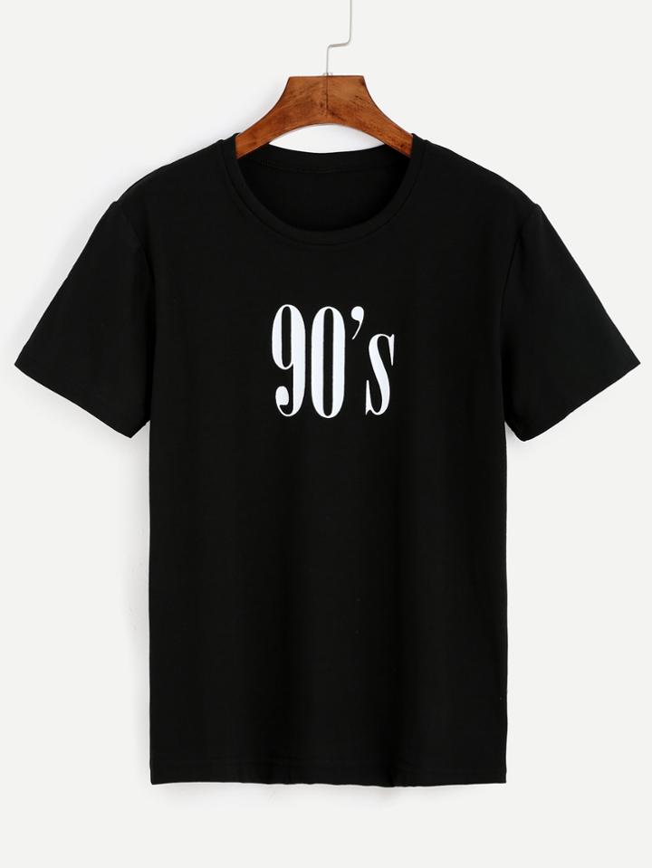 Shein Number Print Tee