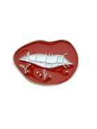 Shein Enamel Sexy Lips Pattern Brooches