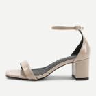 Shein Square Toe Chunky Heeled Sandals