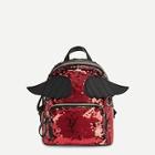 Shein Girls Wing Decor Sequin Backpack