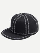 Shein Black And White Canvas Baseball Hat