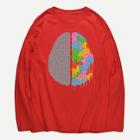 Shein Men Brain Print Tee