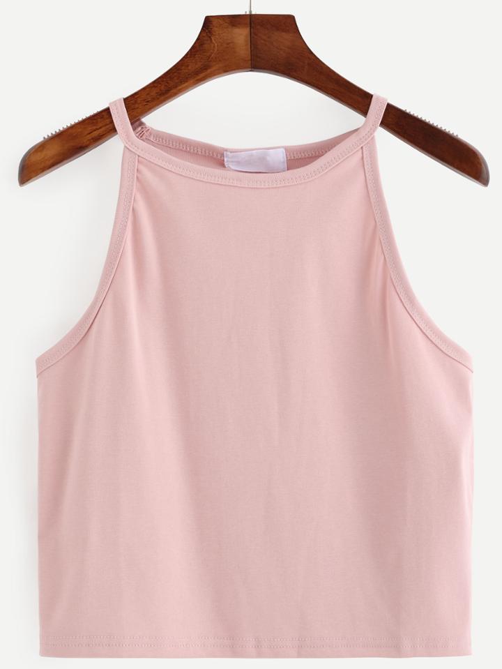 Shein Pink Racer Cami Top