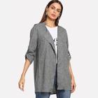 Shein Pleated Back Lapel Marley Coat