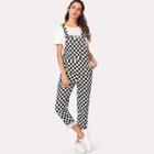 Shein Plaid Tailored Jumpsuit