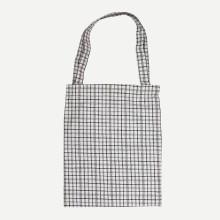 Shein Gingham Detail Tote Bag