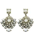 Shein Silver Plated Pearl Drop Earrings
