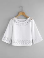 Shein Laser Cut Out Blouse