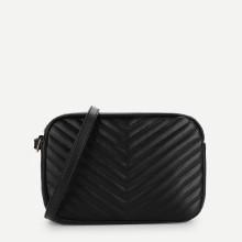Shein Chevron Pu Crossbody Bag