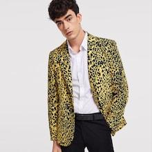 Shein Men Leopard Print Blazer