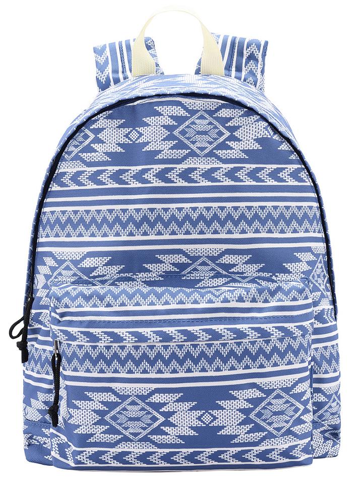 Shein Blue Geometric Print Backpack