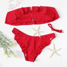 Shein Ruffle Bikini Set