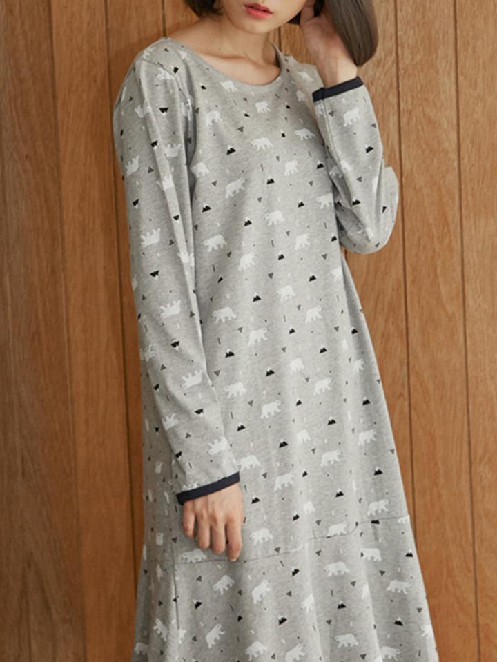Shein Seamless Cartoon Print Dress