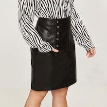 Shein Plus Button Front Skirt