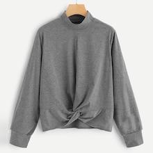 Shein Mock Neck Twist Top
