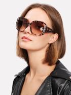 Shein Rhinestone Detail Leopard Frame Sunglasses