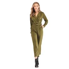 Shein Self Tie Button Decoration Jumpsuit