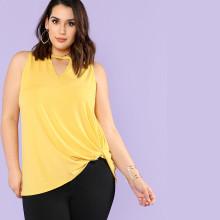 Shein Plus V Cut Neck Swing Shell Top