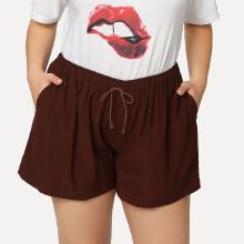 Shein Plus Drawstring Waist Shorts