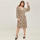 Shein Plus Leopard Print Drawstring Dress