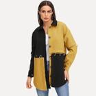 Shein Color Block Ring Decoration Coat