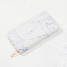 Shein Marbled Print Zipper Around Purse