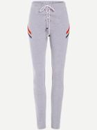 Shein Drawstring Waist Striped Detail Skinny Sweatpants