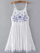 Shein Cami Straps Criss Cross Back A Line Dress
