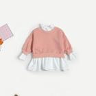 Shein Toddler Girls Solid 2 In 1 Sweatshirt