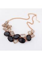 Rosewe Golden Chain Crystal Geometric Bead Necklace