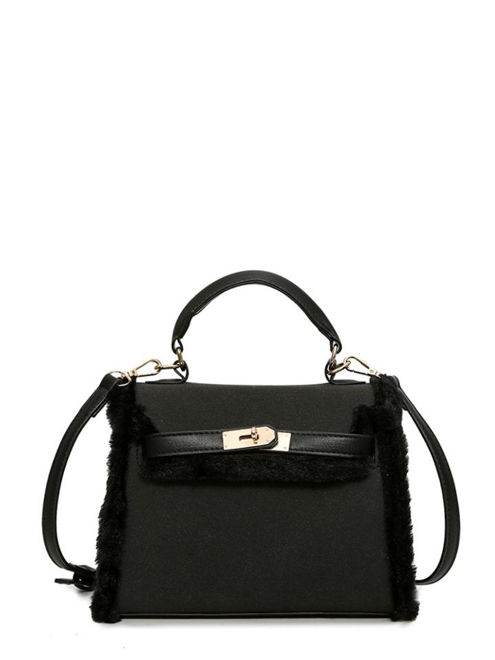 Shein Contrast Trim Faux Fur Panel Grab Bag
