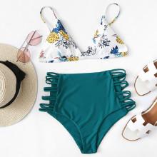 Shein Cutout Crisscross Side Mixed & Match Bikini Set