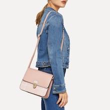 Shein Houndstooth Pattern Push Lock Crossbody Bag