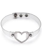 Shein Transparent Alloy Heart Pu Necklace