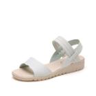 Shein Scallop Detail Peep Toe Sandals