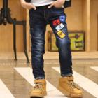 Shein Boys Multicolor Patched Detail Jeans