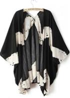 Rosewe All Matched Batwing Sleeve Color Block Cardigans For Lady